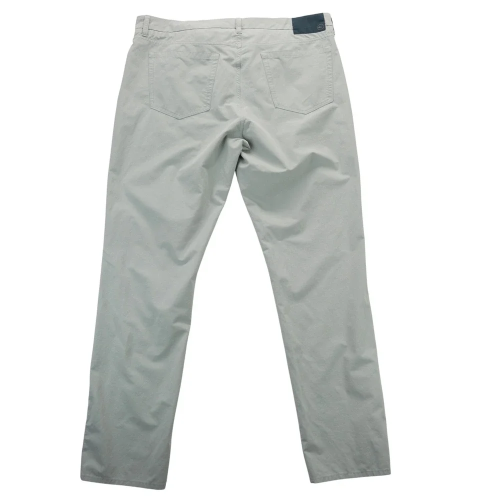 Vineyard Vines On-The-Go 5-Pocket Pants Mens 38x32 Grey Performance Chino OTG